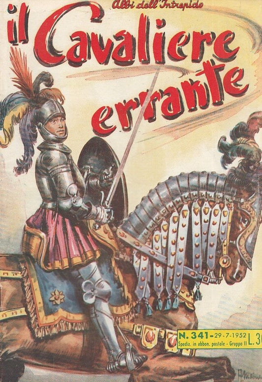 FZ- ALBI DELL'INTREPIDO N.341 CAVALIERE ERRANTE -- UNIVERSO - 1952 - S - H23