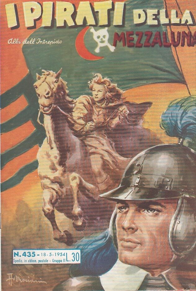 FZ- ALBI DELL'INTREPIDO N.435 PIRATI MEZZALUNA -- UNIVERSO - 1954 - S - H23