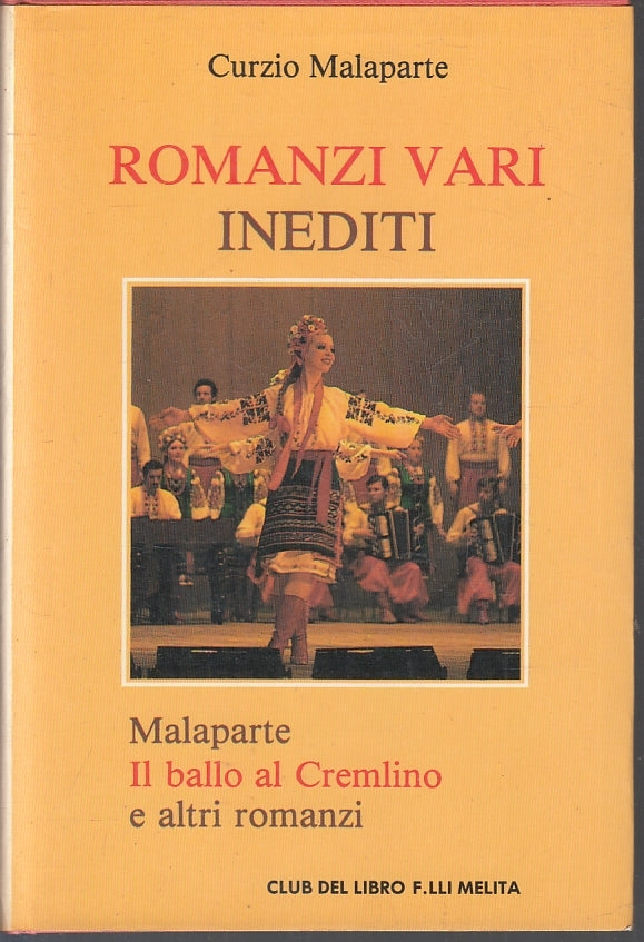 LN- ROMANZI VARI INEDITI - CURZIO MALAPARTE - F.LLI MELITA --- 1971- CS- ZFS35