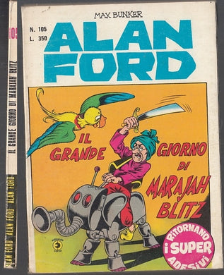 FC- ALAN FORD N.105 COMPLETO DI ADESIVO -- CORNO - 1978 - B- M23