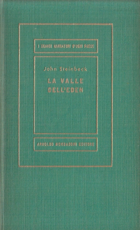 LN- LA VALLE DELL'EDEN- JOHN STEINBECK- MONDADORI- MEDUSA- 1a ED.- 1954-C-ZFS230
