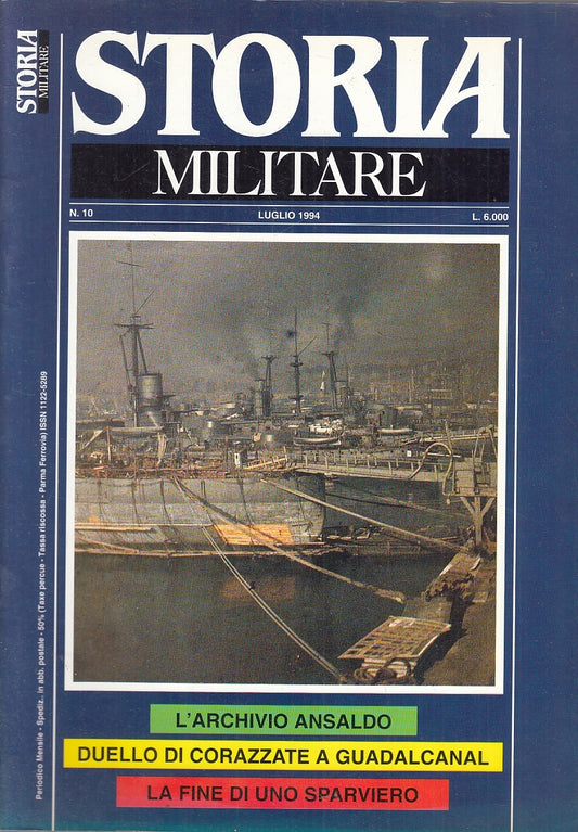 LM- RIVISTA STORIA MILITARE N.10 GUADALCANAL - ALBERTELLI - 1994 - S - YFS37
