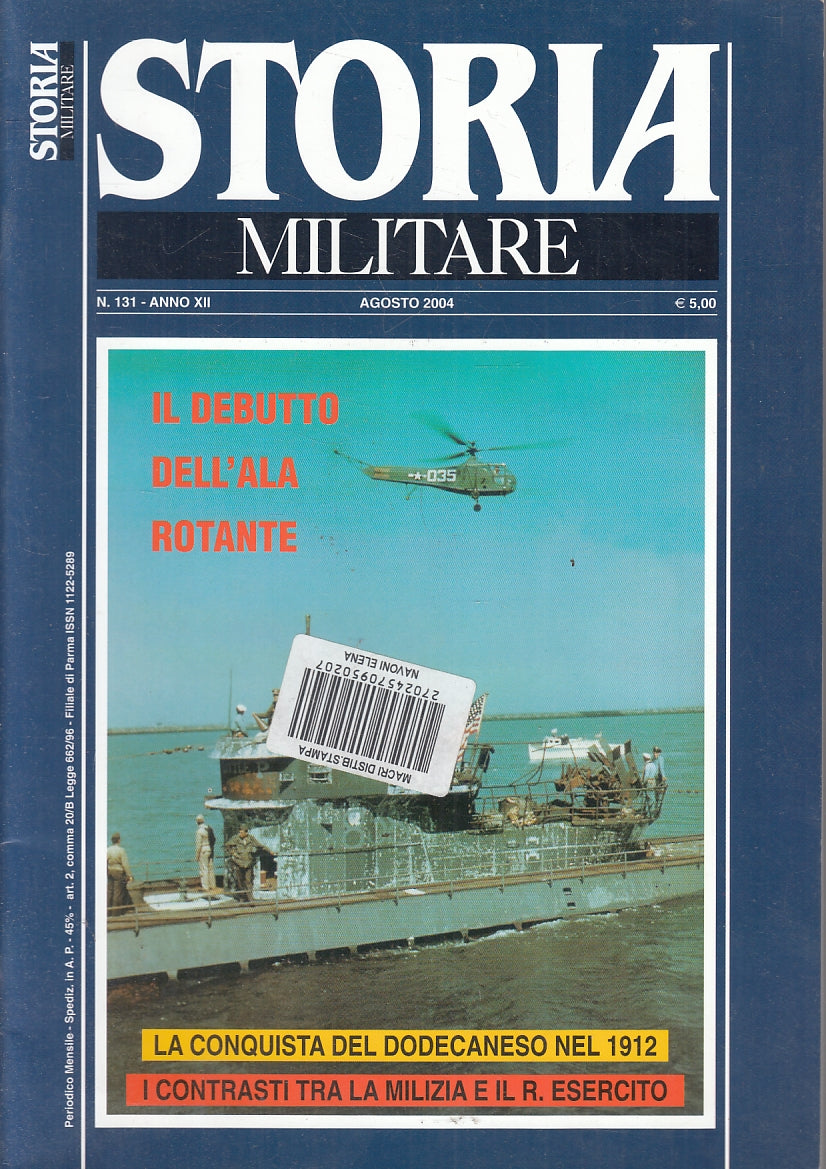 LM- RIVISTA STORIA MILITARE N.131 DODECANESO - ALBERTELLI - 2004 - S - YFS37