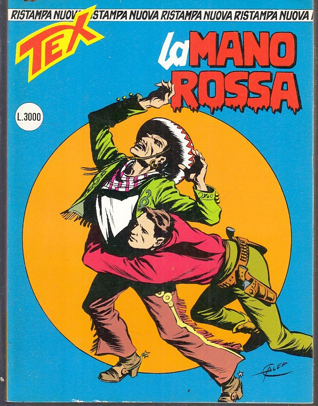 FB- TEX N.1 NUOVA RISTAMPA CON POSTERINO LA MANO ROSSA -- BONELLI - 1996- B- Q23