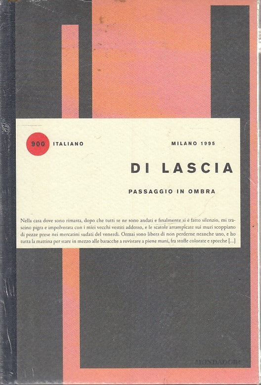 LN- PASSAGGIO IN OMBRA - DI LASCIA - 900 ITALIANO --- 2016 - B- YFS154