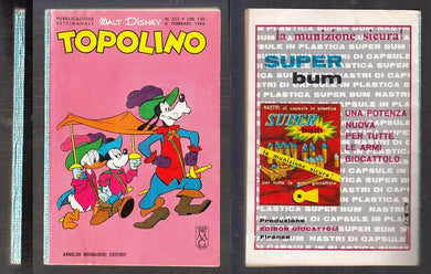 FD- TOPOLINO N.532 COMPLETO DI BOLLINO -- DISNEY MONADADORI - 1966 - B - Q23