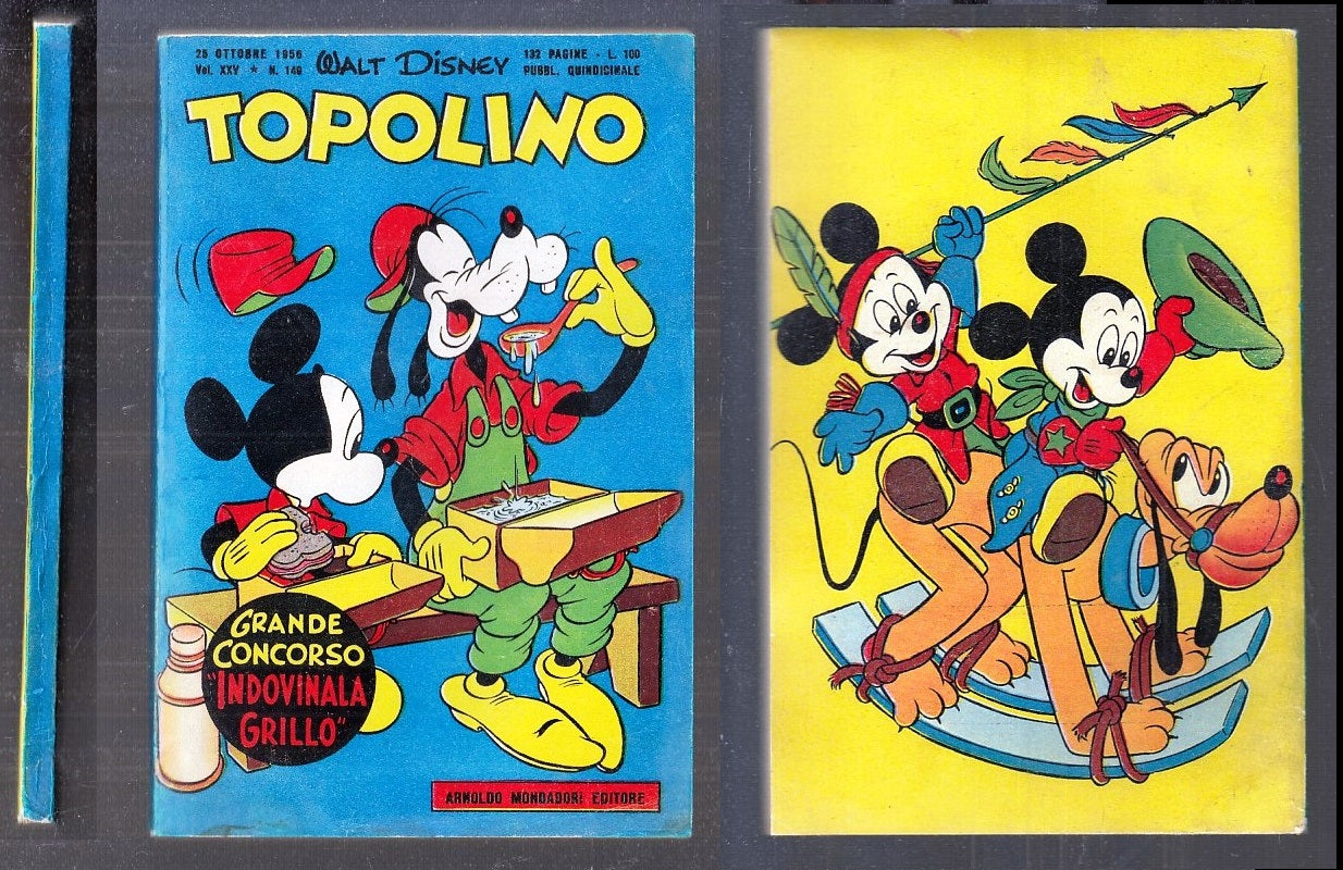 FD- TOPOLINO N.149 COMPLETO DI BOLLINO -- DISNEY MONADADORI - 1956 - B - Q23