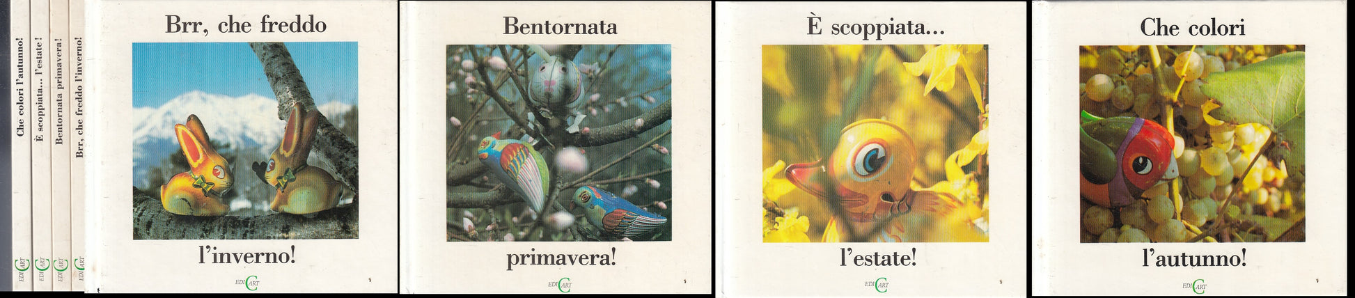 LB- LE STAGIONI 4 VOLUMI AUTUNNO INVERNO ESTATE PRIMAVERA - EDICART - C - RGZ