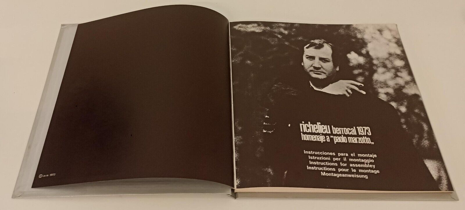 LT- RICHELIEU MIGUEL BERROCAL 1973 HOMERAJE A PAOLO MARZOTTO ISTRUZIONI - XFS162