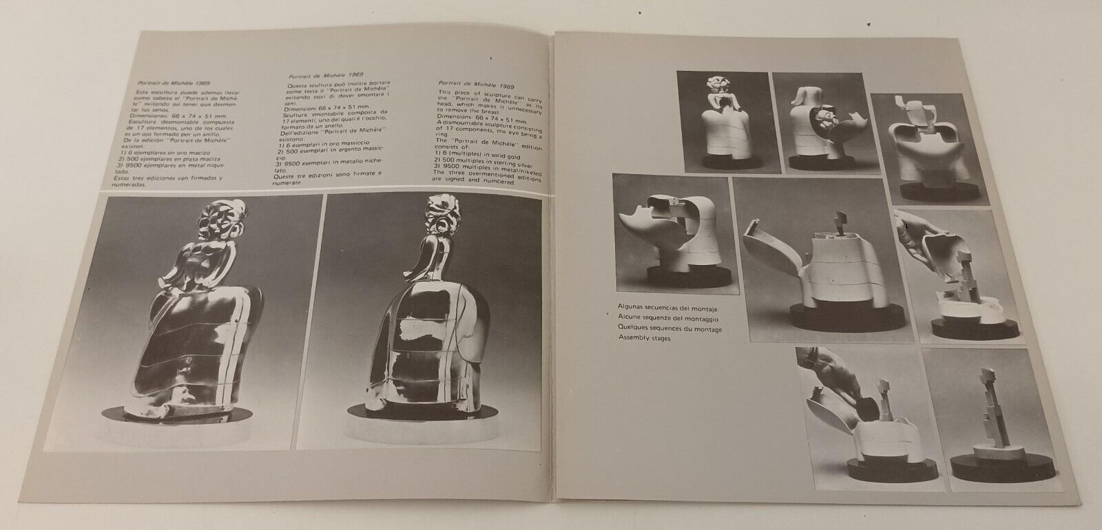 LT- MENINA II BERROCAL 73 SCULTURA - BROSSURA BROCHURE PUBBLICITARIA - XFS162