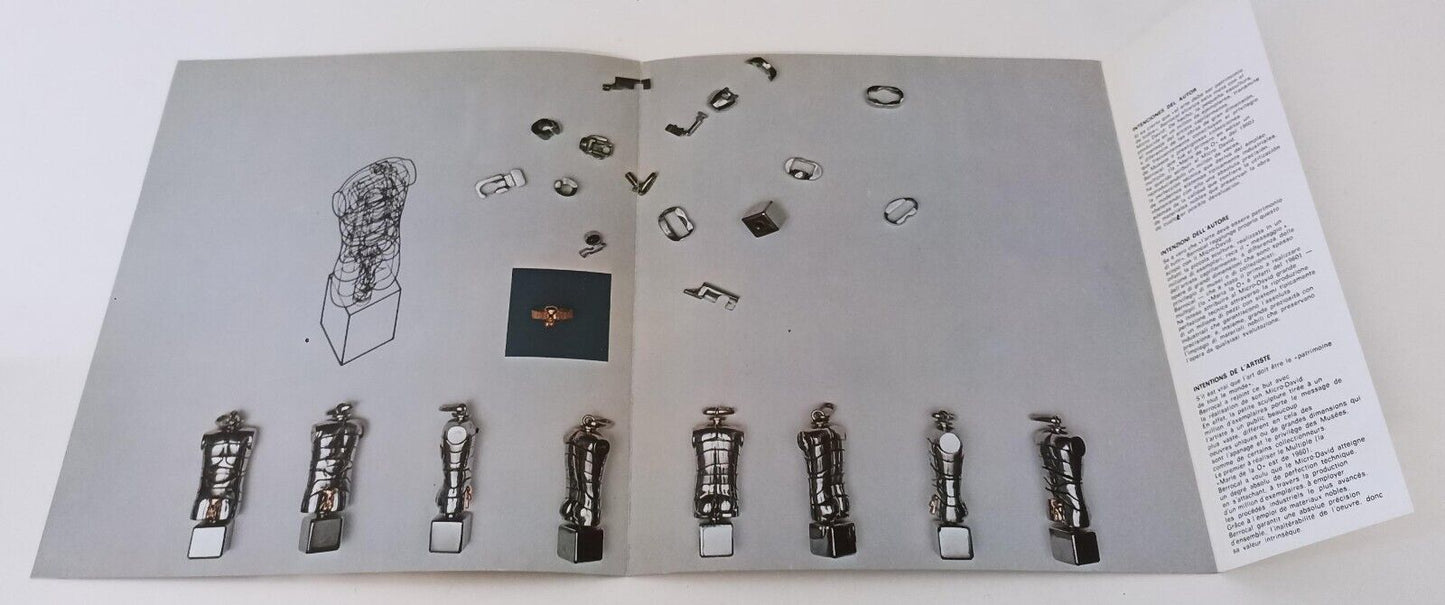 LT- MICRO DAVID OFF MIGUEL BERROCAL 1972 BROSSURA BROCHURE PUBBLICITARIA- XFS162