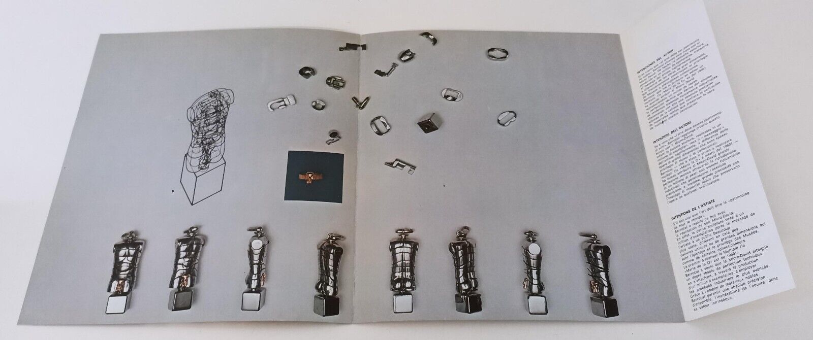 LT- MICRO DAVID OFF MIGUEL BERROCAL 1972 BROSSURA BROCHURE PUBBLICITARIA- XFS162
