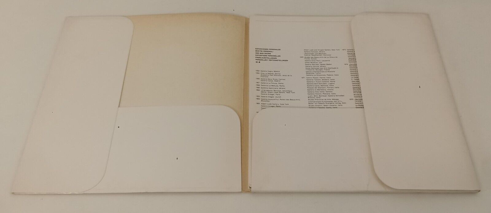 LT- DOSSIER MIGUEL BERROCAL SCULTORE CARTELLETTA 24 SCHEDE OPERE - XFS162