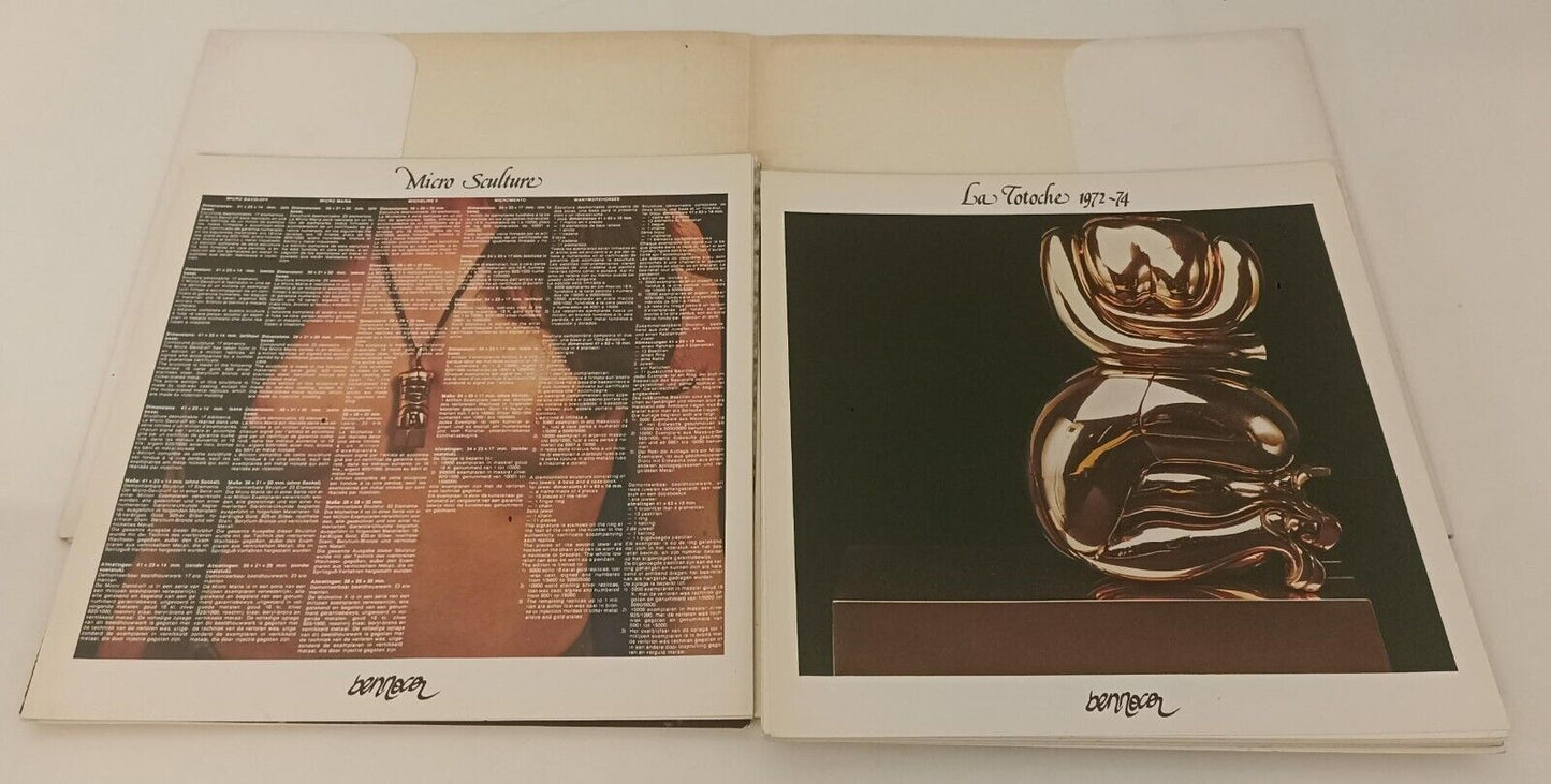 LT- DOSSIER MIGUEL BERROCAL SCULTORE CARTELLETTA 24 SCHEDE OPERE - XFS162