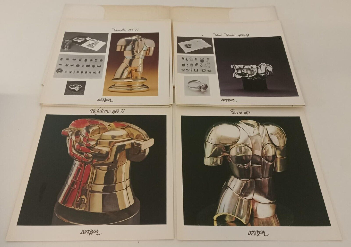 LT- DOSSIER MIGUEL BERROCAL SCULTORE CARTELLETTA 24 SCHEDE OPERE - XFS162