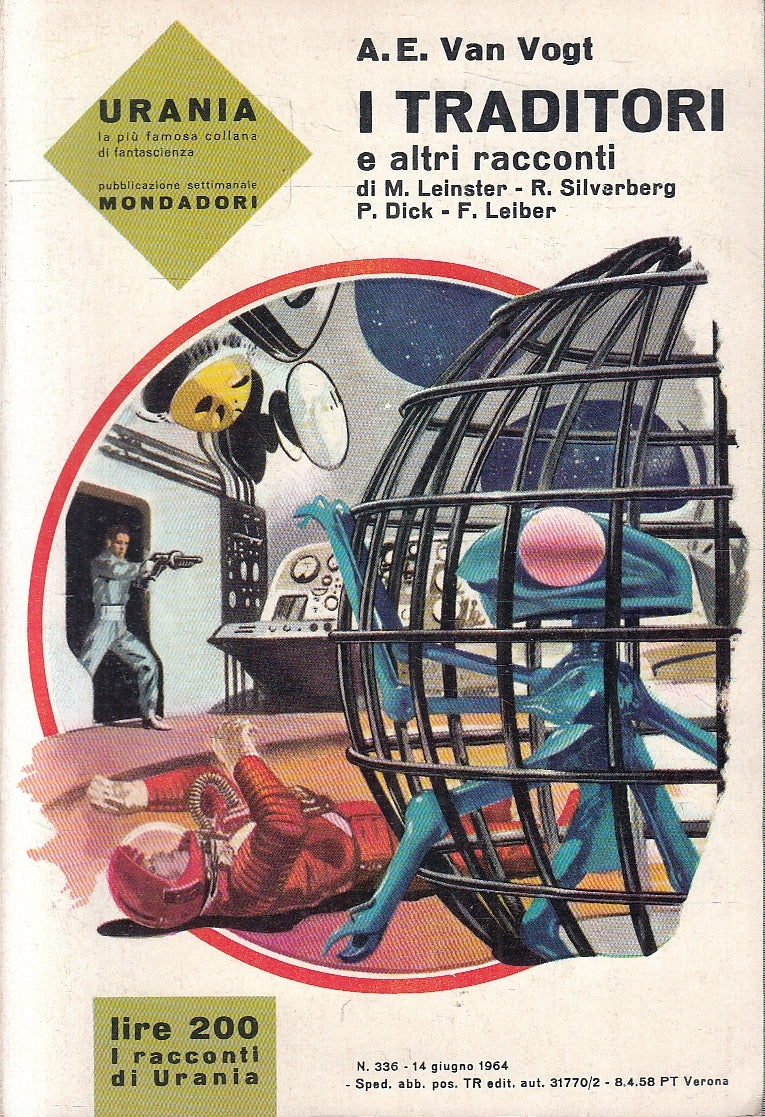 LF- URANIA N.336 I TRADITORI - VAN VOGT - MONDADORI --- 1964 - B- XFS