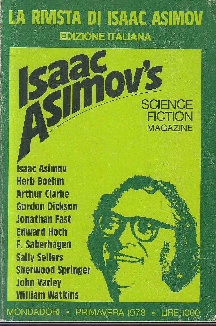 LF- LA RIVISTA DI ISAAC ASIMOV SCIENCE FICTION MAGAZINE- MONDADORI- 1978- B- XFS