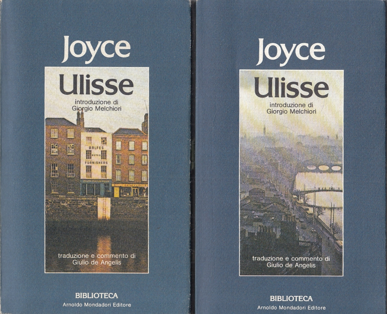 LN- ULISSE 2 VOLUMI - JAMES JOYCE - MONDADORI- BIBLIOTECA ECONOMICA--- B- YFS177