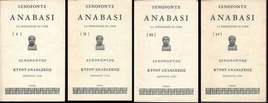 LN- ANABASI LA SPEDIZIONE DI CIRO I/IV - SENOFONTE - PIERREL --- 1969 - B- YFS19