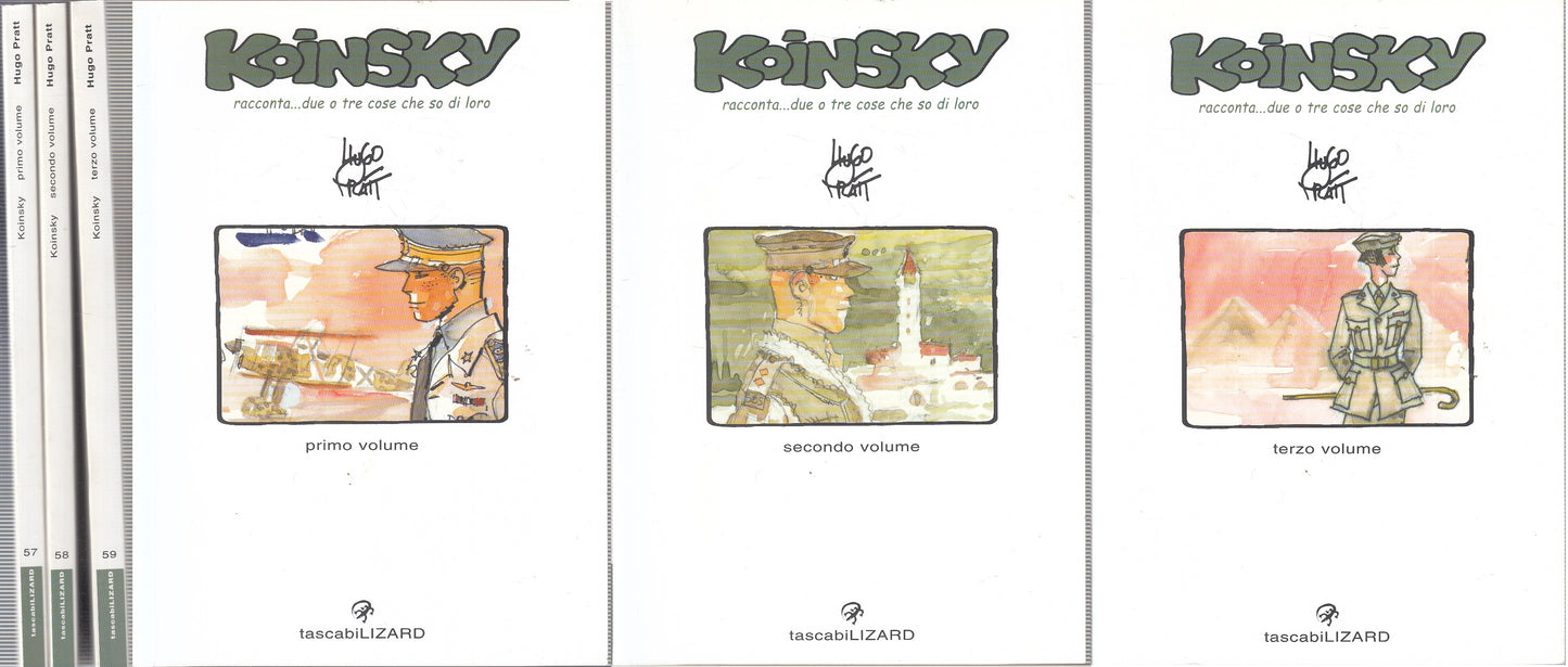 FV- KOINSKY VOLUME 1/3 - HUGO PRATT - TASCABILI LIZARD 57,58,59 -- B - B24