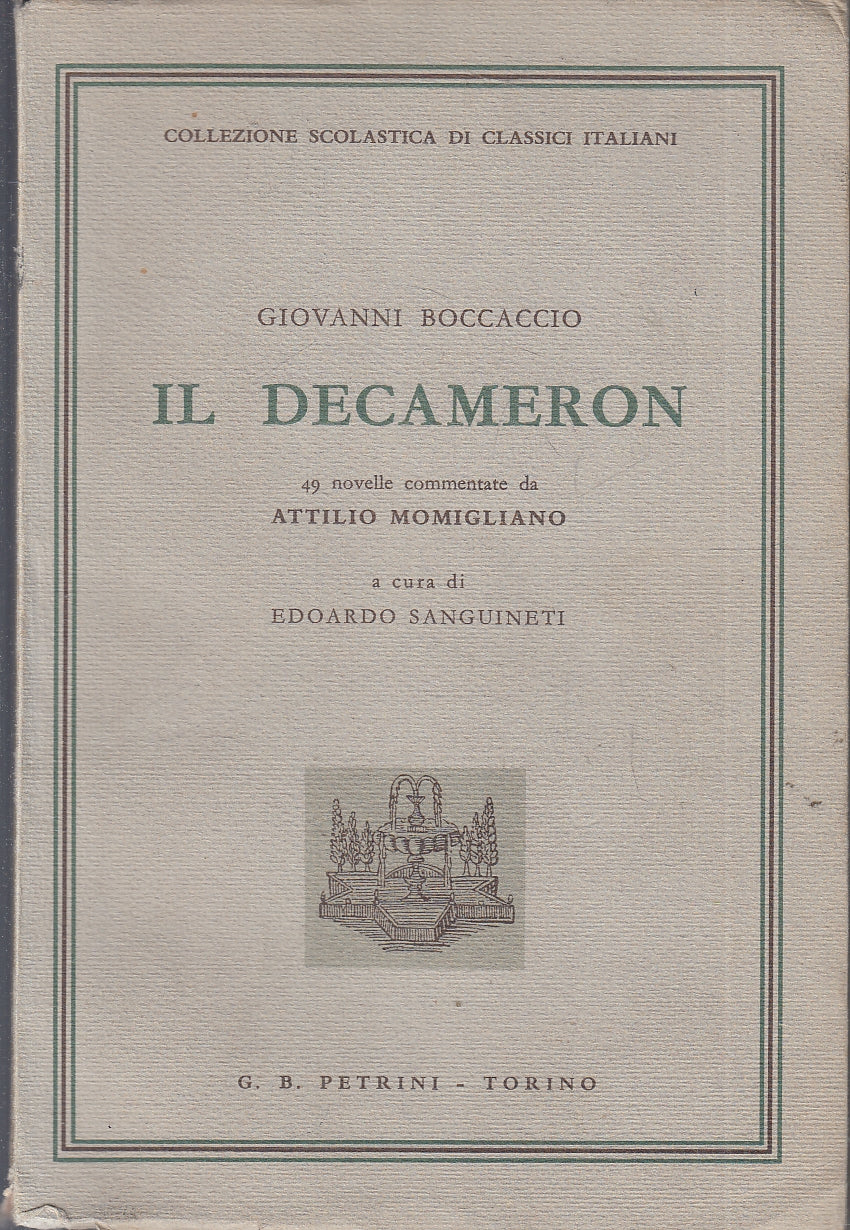 LN- IL DECAMERON- GIOVANNI BOCCACCIO ATTILIO MODIGLIANO- PETRINI- 1966- B-YFS328