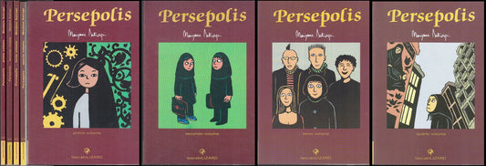 FV- PERSEPOLIS VOLUMI 1/4 COMPLETA - MARJANE SATRAPI - TASCABILI LIZARD-- B- C24