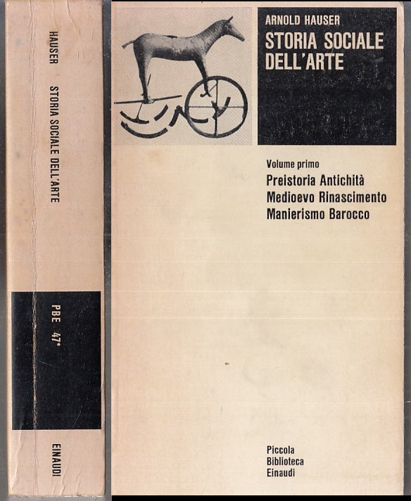 LS- STORIA SOCIALE DELL'ARTE VOLUME PRIMO- ARNOLD HAUSER- EINAUDI- PBE--- B- XFS