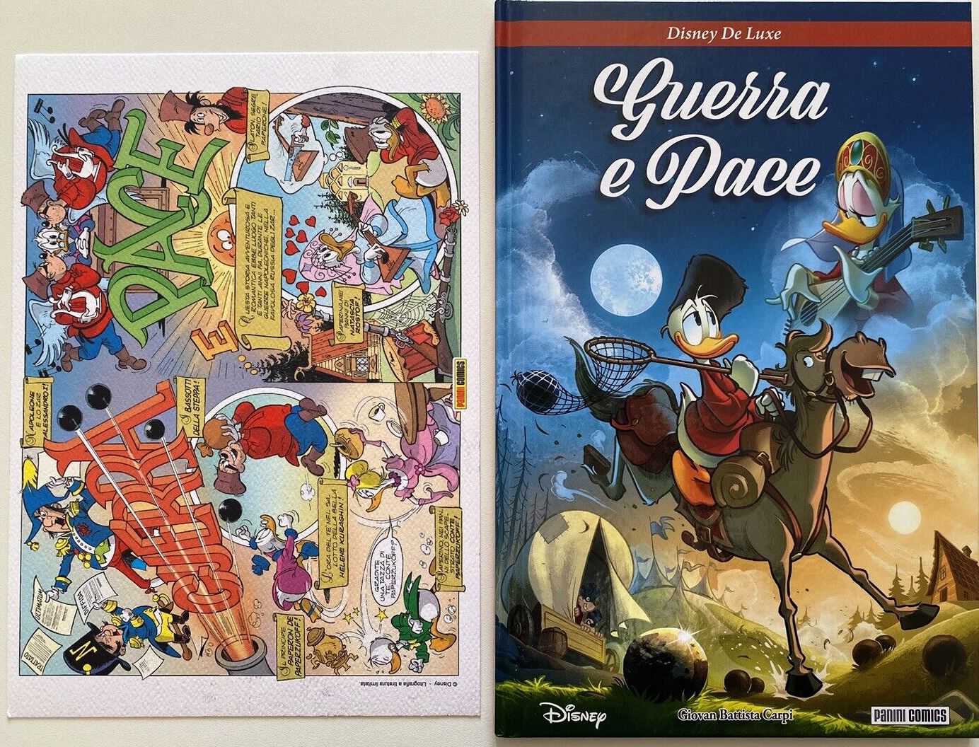 FD- DISNEY DE LUXE 44 GUERRA E PACE con LITOGRAFIA -- PANINI - 2023- C- C24