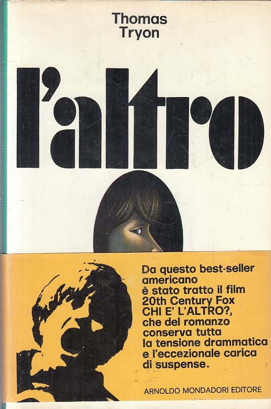 LN- L'ALTRO - THOMAS TRYON - MONDADORI -- 1a ED.- 1972- CS- YFS379