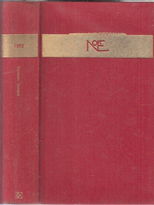 LN2- I NOBEL 1963 GIORGIO SEFERIS - CLUB DEGLI EDITORI - CS - JXS196