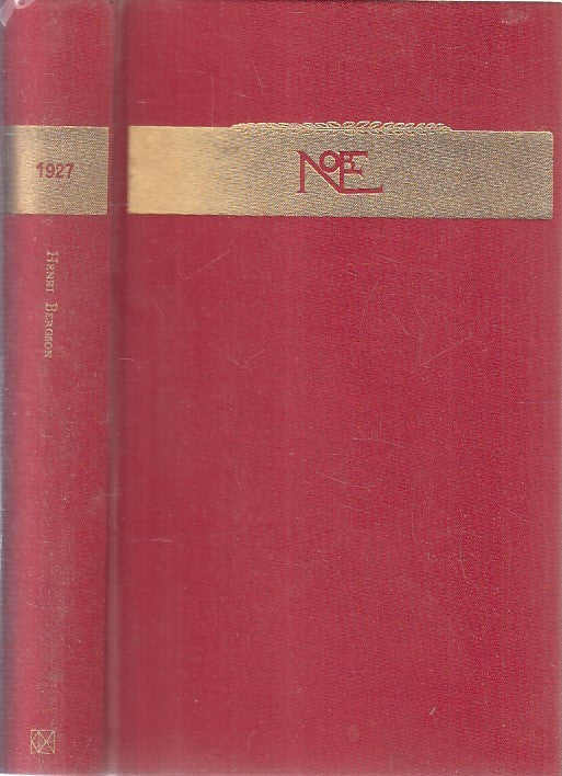 LN2- I NOBEL 1927 HENRI BERGSON - CLUB DEGLI EDITORI - CS - JXS197