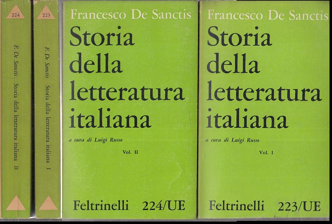 LS- STORIA DELLA LETTERATURA ITALIANA 2 VOLUMI- DE SANCTIS- FELTRINELLI- UE- XFS