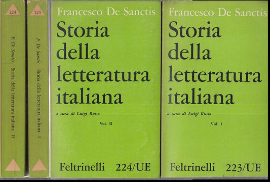 LS- STORIA DELLA LETTERATURA ITALIANA 2 VOLUMI- DE SANCTIS- FELTRINELLI- UE- XFS