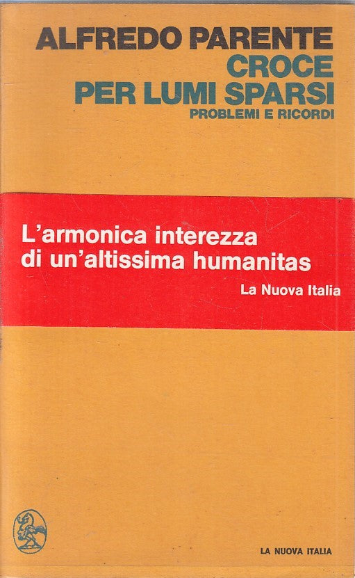 LS- CROCE PER LUMI SPARSI - ALFREDO PARENTE- LA NUOVA ITALIA--- 1975- BS- YFS477