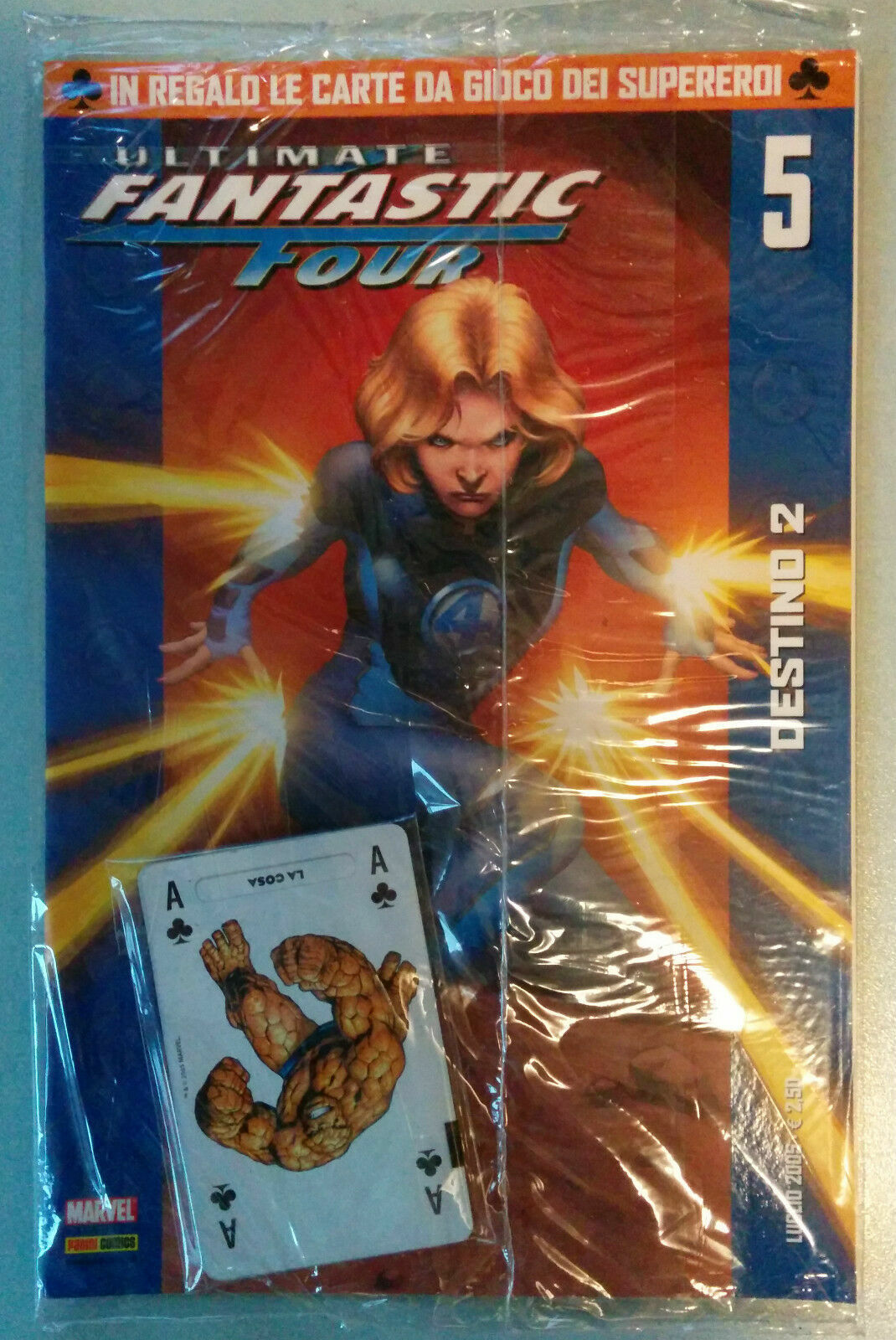 FS- ULTIMATE FANTASTIC FOUR 5 BLISTERATO MAZZO DI CARTE - PANINI - 2005 - S- F24