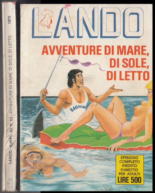 FP- LANDO suppl. n.53 AVVENTURE DI MARE DI SOLE DI LETTO -- GEIS- 1975- B- G24