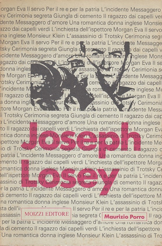 LW- JOSEPH LOSEY- MAURIZIO PORRO- MOIZZI- CONTEMPORANEA CINEMA-- 1978- B- YFS967