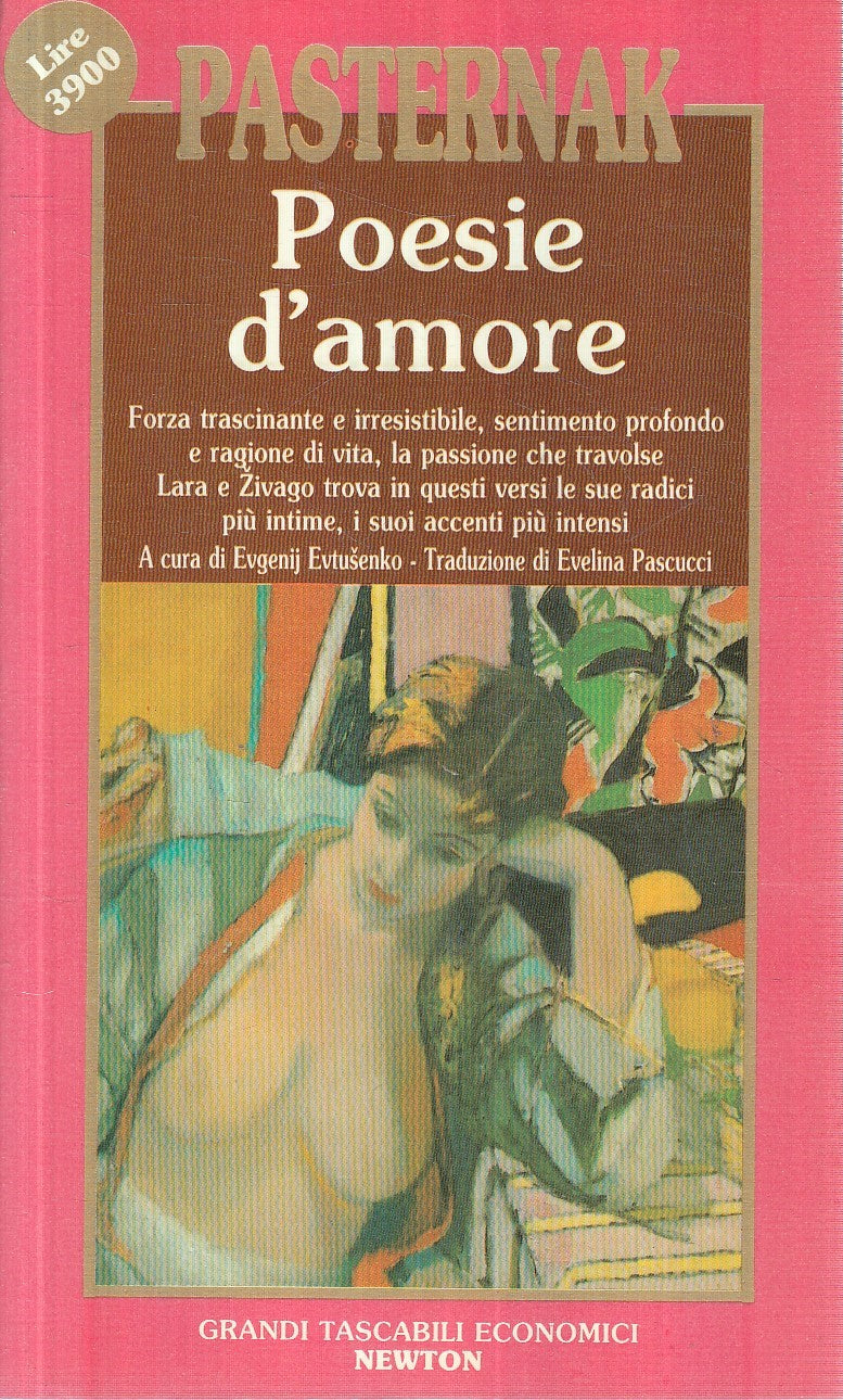 LN2- POESIE D'AMORE - PASTERNAK - GRANDI TASCABILI ECONOMICI NEWTON - JXS259