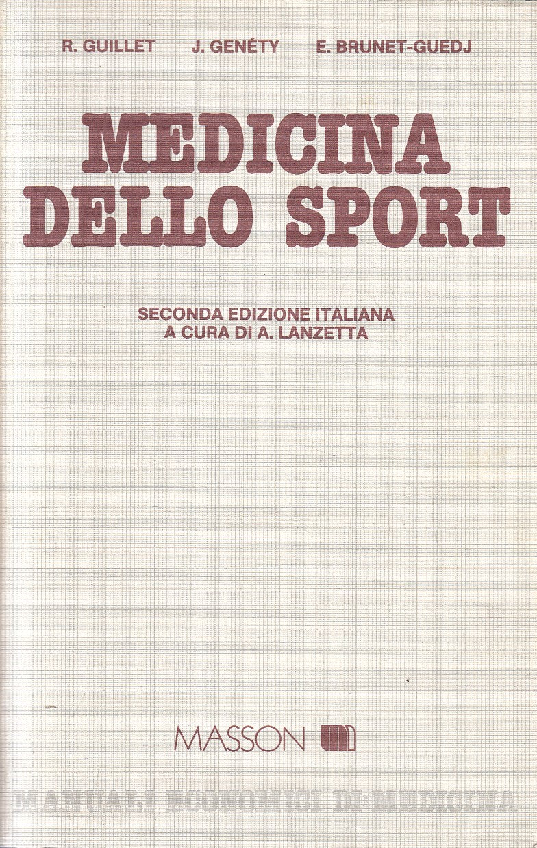 LZ- MEDICINA DELLO SPORT - AA.VV. - MASSON - MANUALI ECONOMICI --- B - YFS629