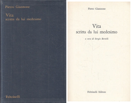 LS- VITA SCRITTA DA LUI MEDESIMO - GIANNONE - FELTRINELLI --- 1960 - BS - YFS630