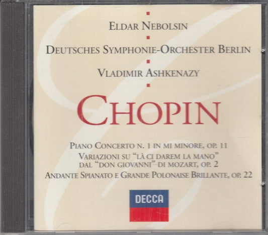 MCD- CD CHOPIN PIANO CONCERTO N. 1 IN MI MINORE OP. 11 DECCA - ZCD5