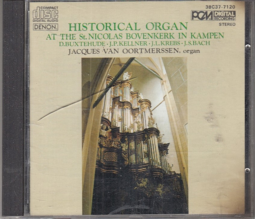 MCD- CD BACH HISTORICAL ORGAN NICOLAS BOVENKERK KAMPEN OORTMERSSEN DENON - ZCD5