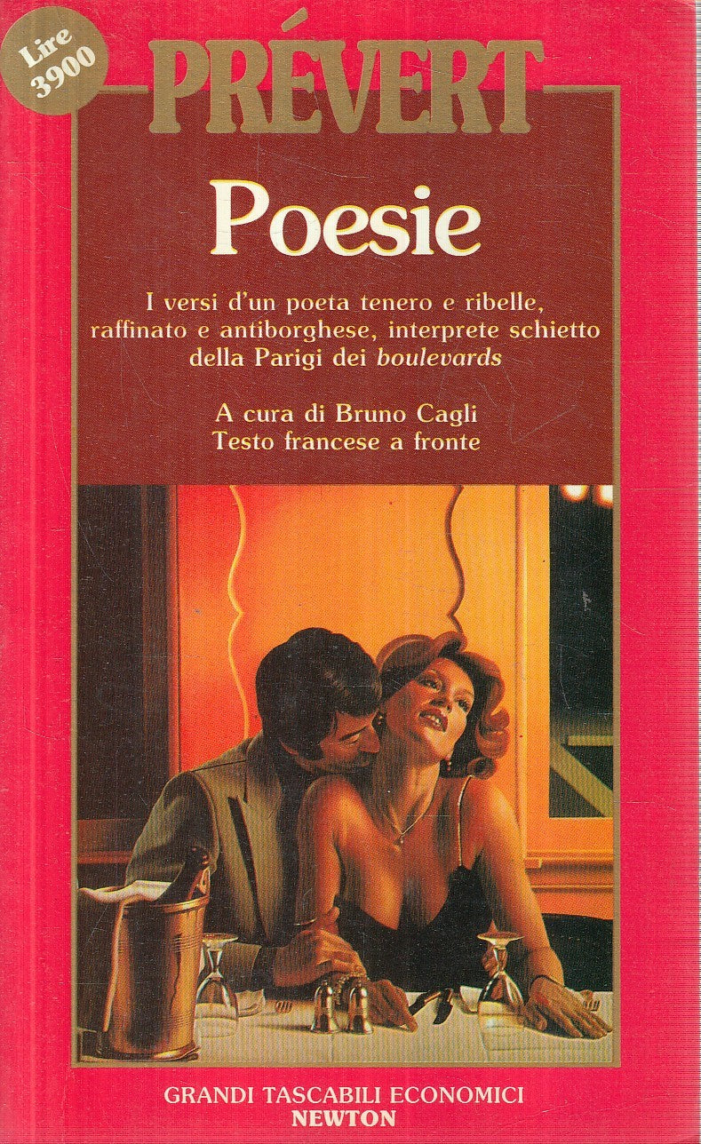 LN2- POESIE FRANCESE A FRONTE - PREVERT - TASCABILI ECONOMICI NEWTON - JXS259