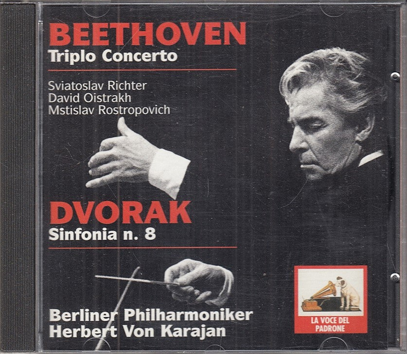MCD- CD BEETHOVEN TRIPLO CONCERTO DVORAK SINFONIA 8 PHILHARMONIKER EMI - ZCD4