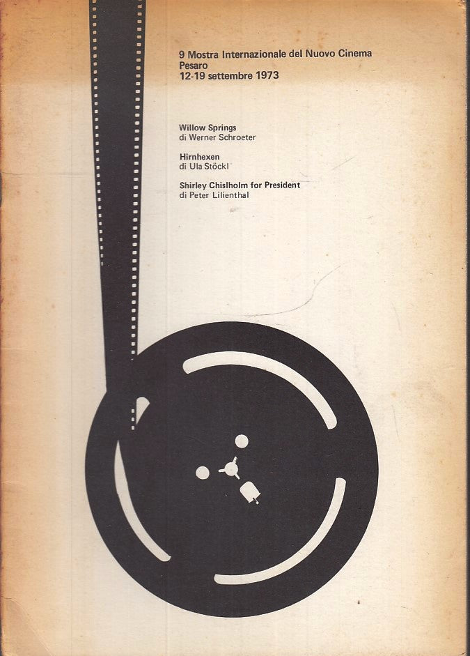 LW- 9 MOSTRA INTERNAZIONALE NUOVO CINEMA PESARO 1973 SCHROETER STOCKL - ZFS146