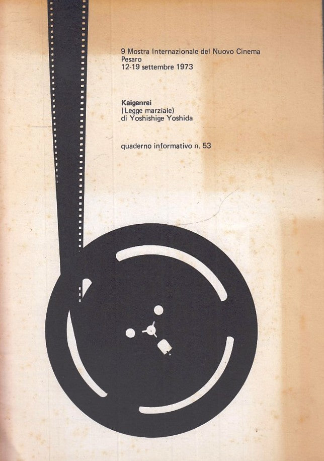 LW- 9 MOSTRA INTERNAZIONALE NUOVO CINEMA PESARO 1973 53 YOSHIDA - ZFS146