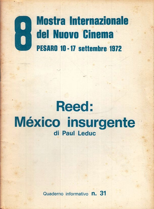 LW- 8 MOSTRA INTERNAZIONALE NUOVO CINEMA PESARO 1972 31 PAUL LEDUC - ZFS146