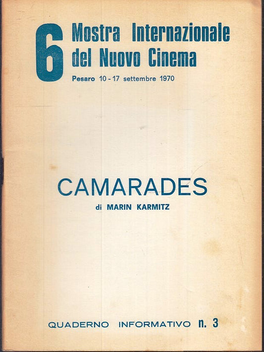 LW- 6 MOSTRA INTERNAZIONALE NUOVO CINEMA PESARO 1970 3 MARTIN KARMITZ - ZFS146