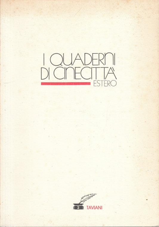 LW- I QUADERNI DI CINECITTA' ESTERO N.2 TAVIANI - CINEMA - 1990 - B - ZFS173
