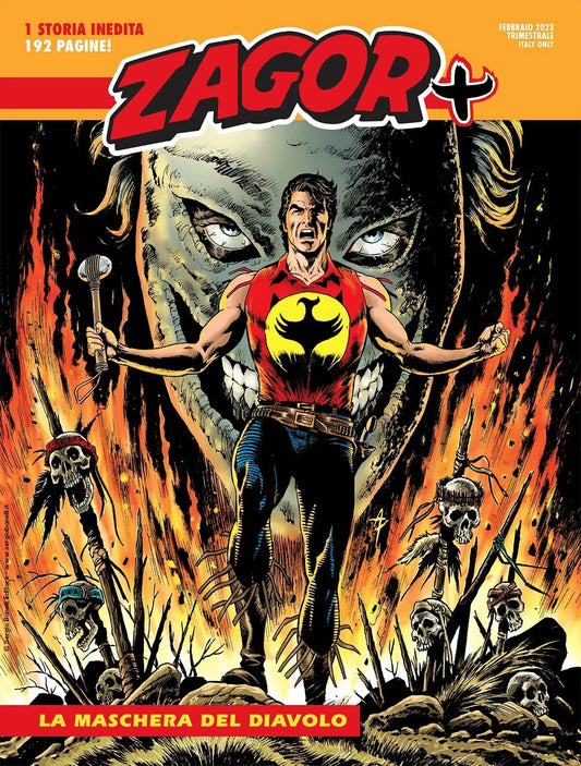 FB- ZAGOR PIU' N.8 LA MASCHERA DEL DIAVOLO -- BONELLI - 2023 - B- A25